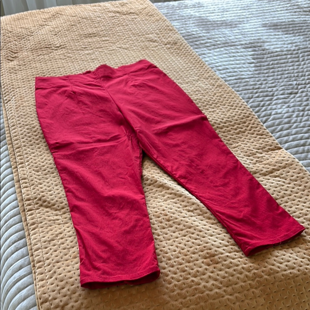 Hell Bunny Scarlet Red Capris